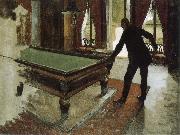 Gustave Caillebotte Pool table painting